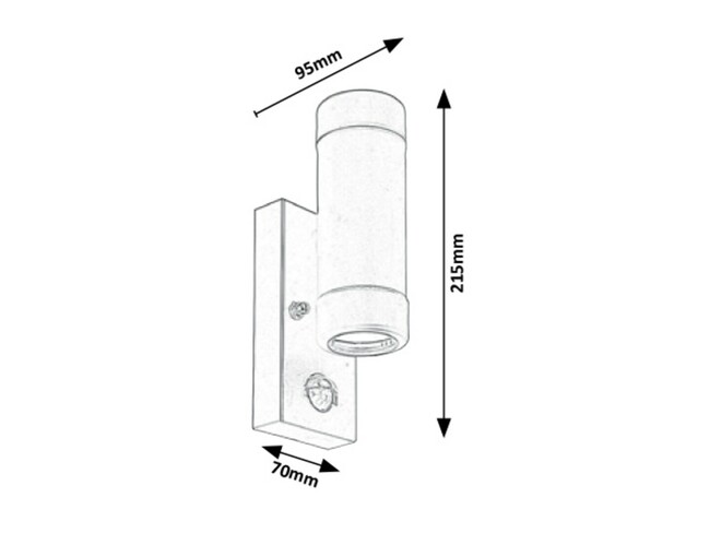Svietidlo MEDINA - GU10/2x max. 10W, IP44 - 8835