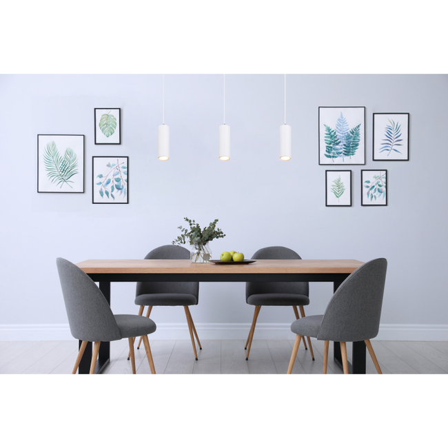 Závesné svietidlo ROBBY - GU10, IP20, biela - 57911HW