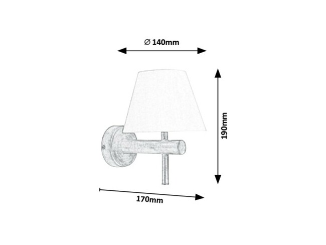 Svietidlo ANGUS - LED 6W, 230V, 50Hz, IP44 - 3997