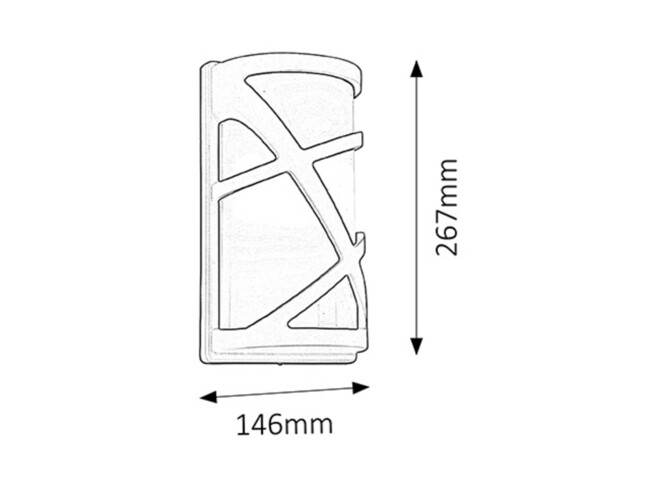 Svietidlo DURANGO - E27/40W, IP54 - 8766