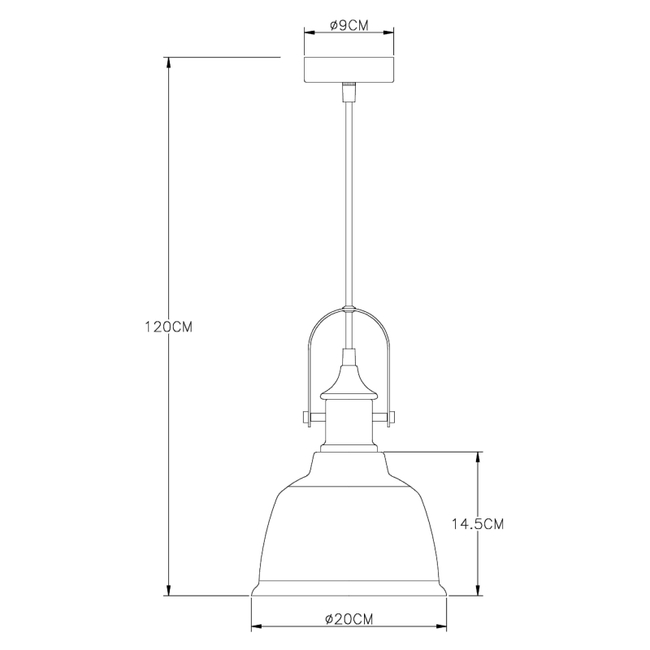 Závesné svietidlo DOROTHEA - 60W,E27,IP20 - 15558H1