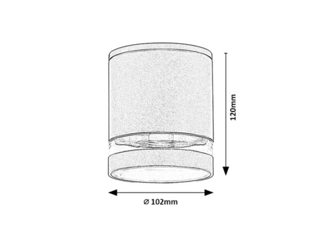 Svietidlo ZOMBOR - GU10/35W, IP54 - 7817