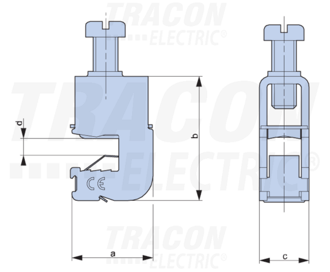 Odbočná svorka k zbernici, 4-35mm2, k zbernici 10m
