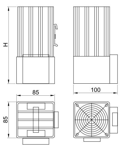 Ohrievač rozvádzačov 250W