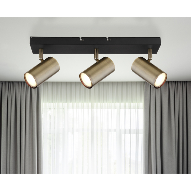 Bodové svietidlo ROBBY - GU10, IP20, čierna matná - 57911-3M