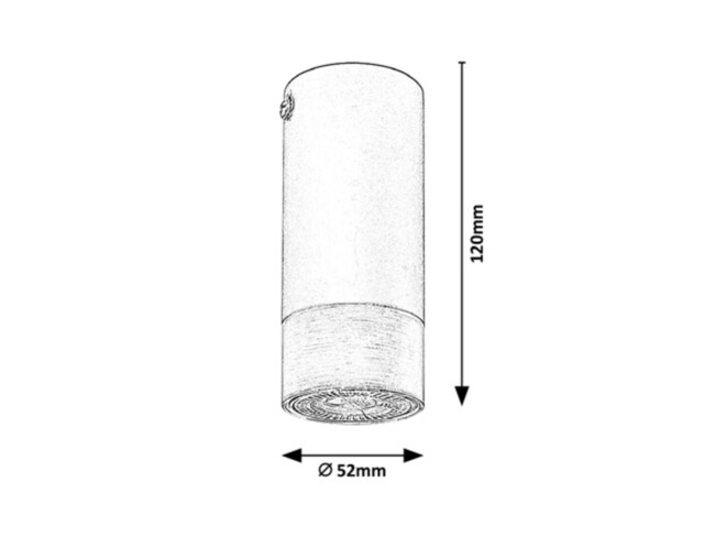 Svietidlo ZIRCON - GU10/5W, IP20 - 5074