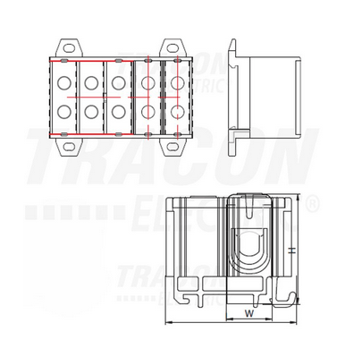 Svorka rozd. 16-95mm2, modrá