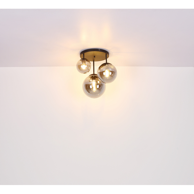 Stropné svietidlo JOEL - 60W, E27, IP20 - 1581-3DRS