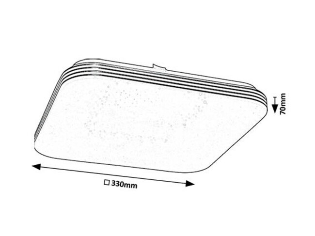 Svietidlo OSCAR2 - 18W, 1350lm, IP20 - 71180