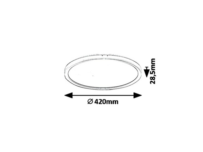 Svietidlo PAVEL - LED/22W, IP20 - 3428