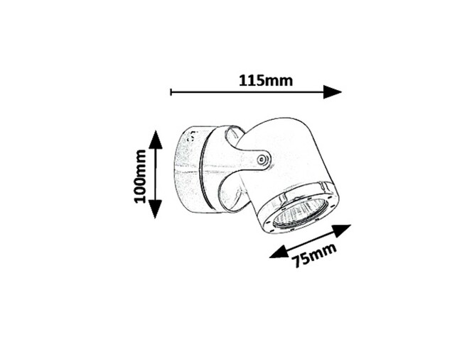 Svietidlo APRIL - GU10/ max 5W, IP20 - 5037