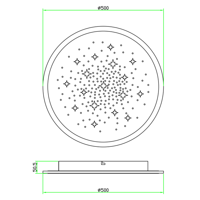 Stropné svietidlo MURPHY - 30W,3000/2400lm,IP20 - 48120D2
