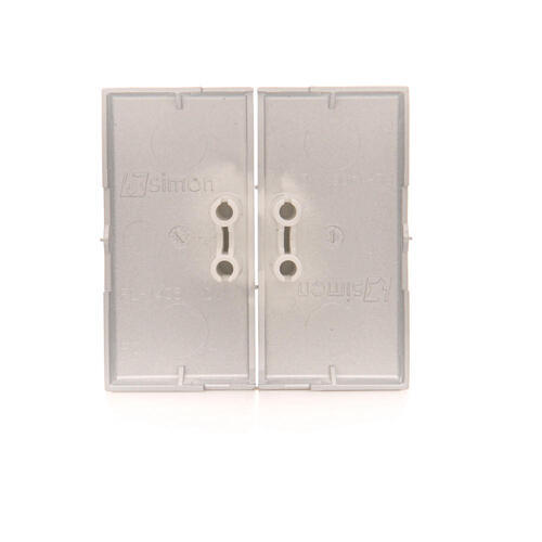 SIMON54 - kryt vypínača 2-tlačidlový (pre SW5M, SP2M), stieborný matný