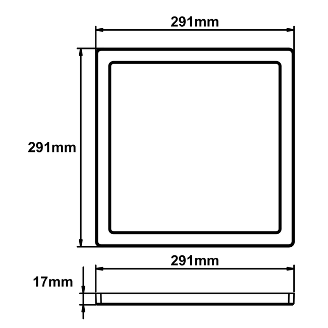 Stropné svietidlo LASSE - 24W,2500/2100lm,IP20 - 12380-24W