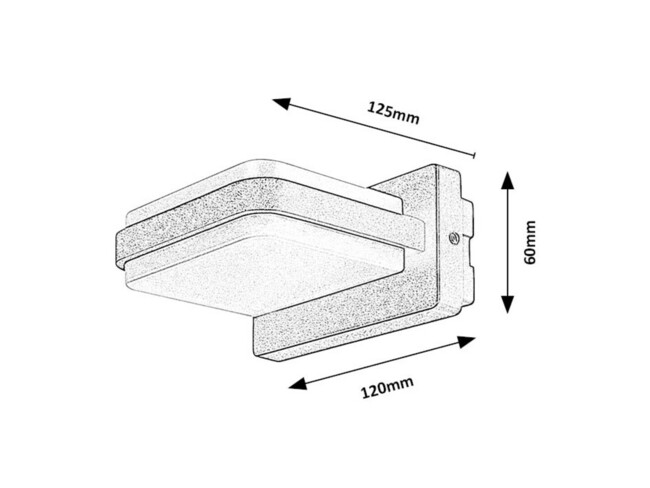 Svietidlo GENDT - 12W, 800lm, IP44 - 77061