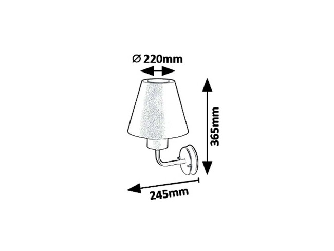Svietidlo FAVARA - E27/14W, IP44 - 8844