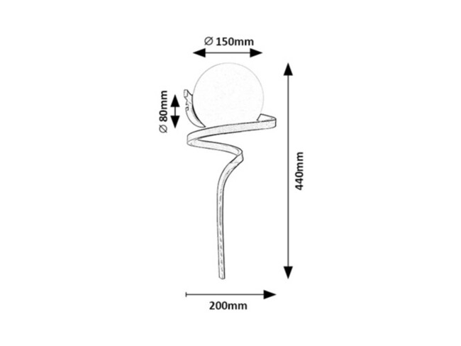 Nástenné svietidlo SARABI - E27/1x max. 20W, IP20 - 71136