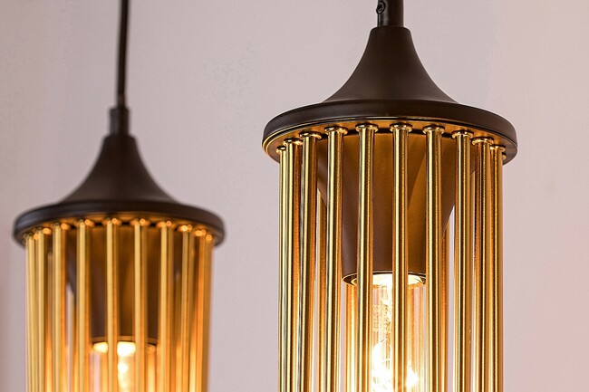 Závesné svietidlo ROXAS - E27/3x max. 40W, IP20 - 72153