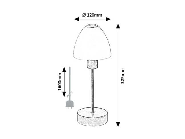 Stolové svietidlo LYDIA - E14/40W, IP20 - 2295