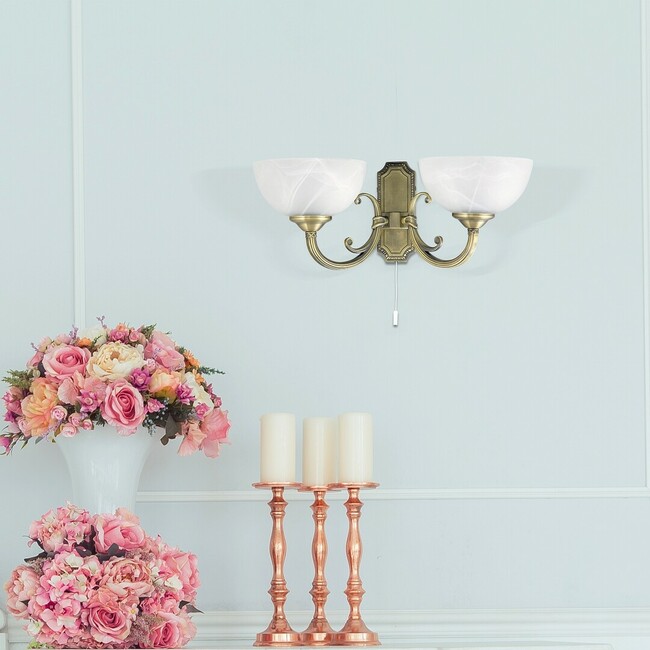 Svietidlo MARLENE - E14/2x max. 40W, IP20 - 8542