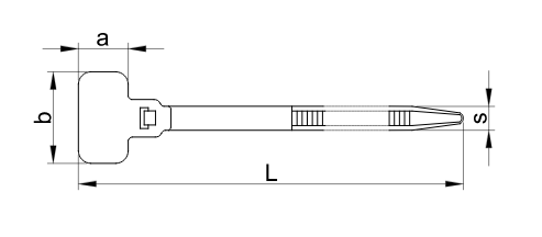 Viazacia páska so štít. 110x2,5 prír. TRACON (100ks)
