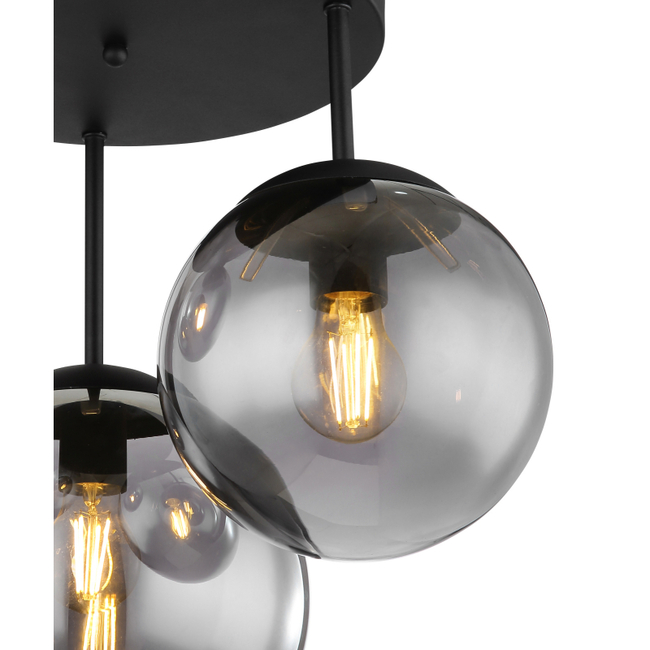 Stropné svietidlo JOEL - 60W, E27, IP20 - 1581-3DRS