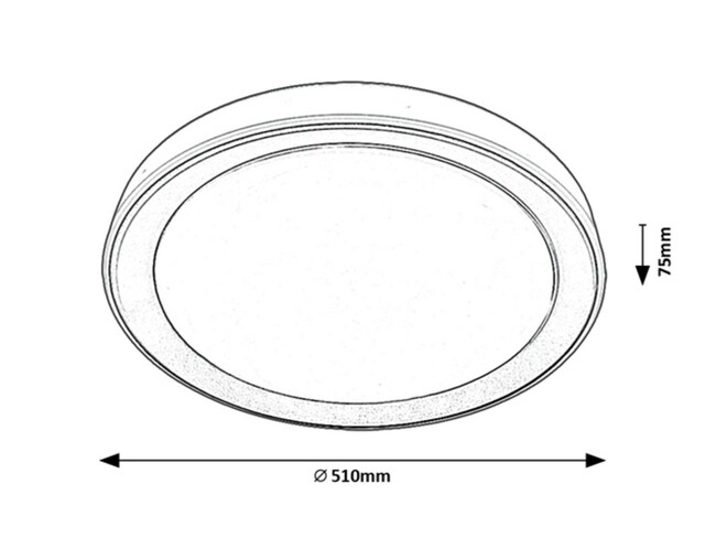 Svietidlo EVEREST - LED/40W, IP20 - 3510