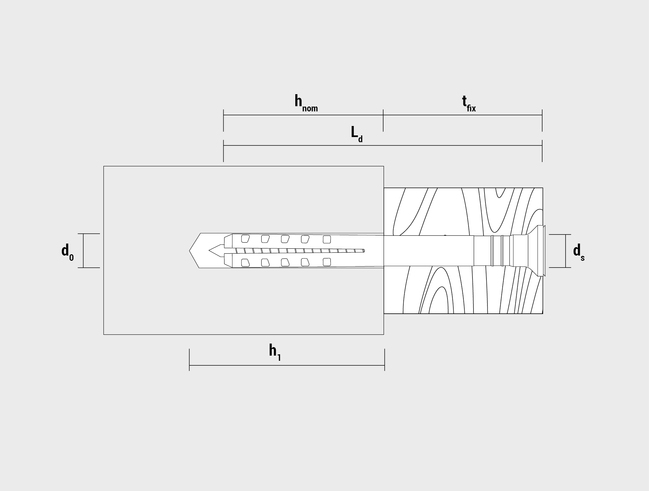 Hmoždinka natĺkacia so skrutkou - NP- 6 - 40 (100ks)