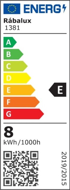 Žiarovka LED-filament, E27, 8W, 2700K - 1381