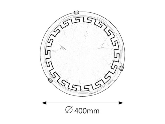 Svietidlo ETRUSCO - E27/2x max. 60W, IP20 - 7649