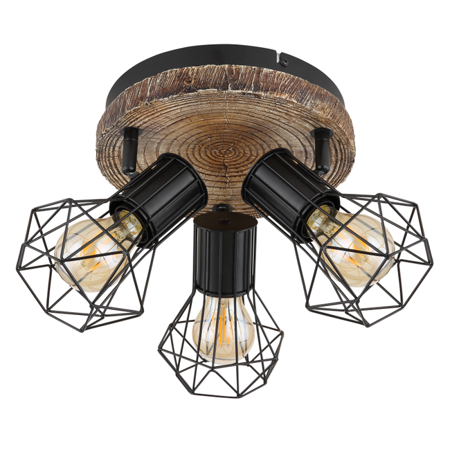 Stropné svietidlo PRISKA - 60W,E27,IP20 - 54017W-3