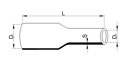 Zmršťovacia trubka s lepidlom, 6/2mm, čierna