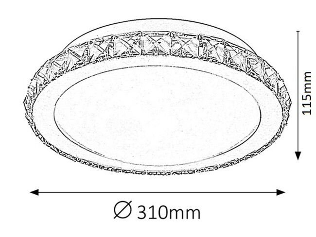 Svietidlo MICHELE - LED 18W, 230V, 50Hz, IP20 - 2473