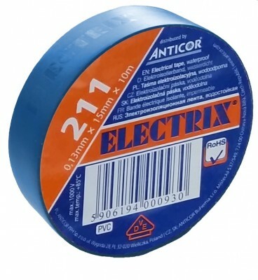Izolačná páska 50x20m, modrá ELECTRIX