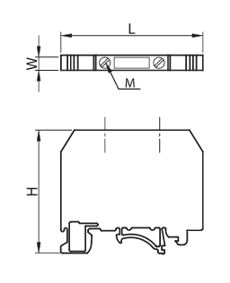 Svorka radová 25-95mm2 - sivá