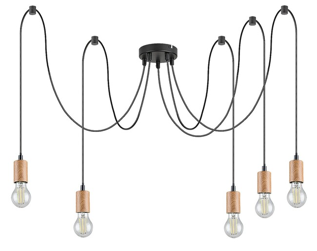 Závesné svietidlo DOLLIEN - E27 5x MAX 60W, IP20 - 72075