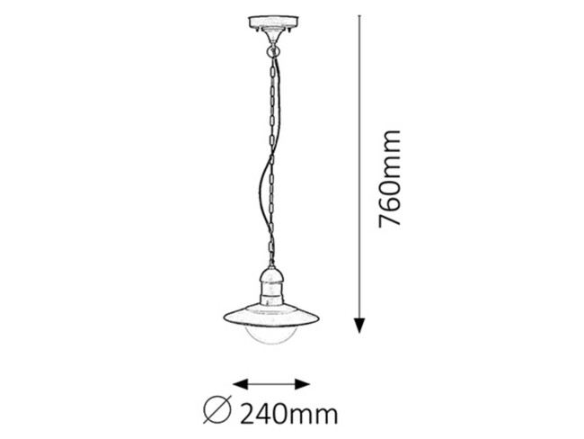 Svietidlo OSLO - E27/60W, IP44 - 8717
