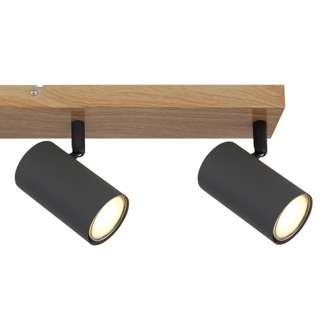 Bodové svietidlo ROBBY - GU10,IP20,grafitová tmavá - 57911-4G