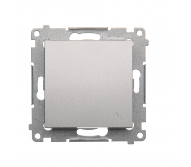 SIMON54 - vypínač č.:6, strieb. mat.metal.