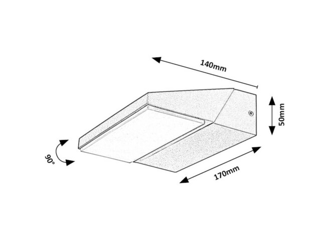 Svietidlo SENICA - 13W, 540lm, IP65 - 77064