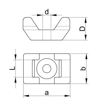 Viazacia páska - spodok TRACON 12,8x7mm