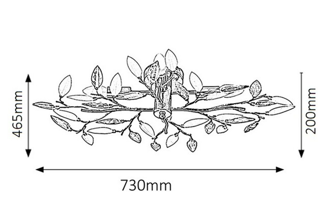 Svietidlo LILIAN - E14/4x max. 40W, IP20 - 2839