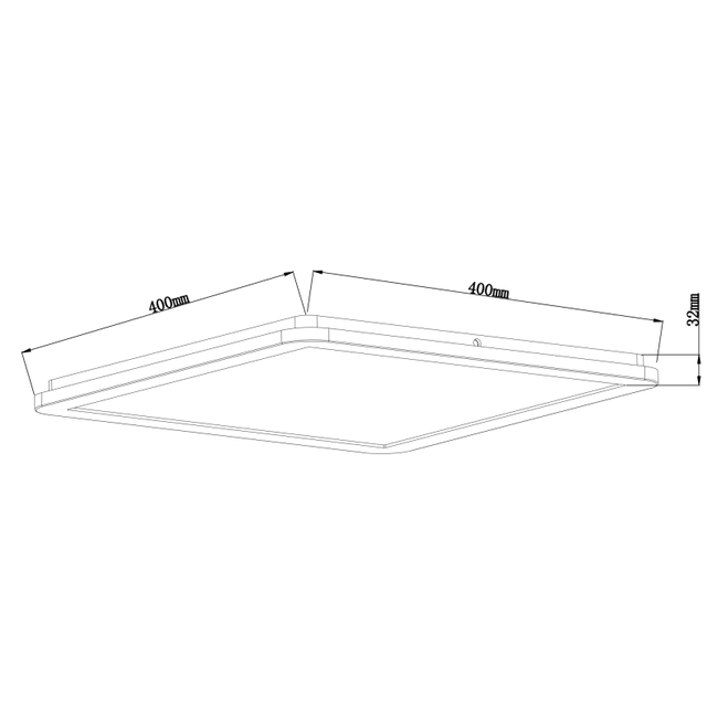 Stropné svietidlo SAPANA - 24W, 2700/2300lm, IP44 - 41563-24B