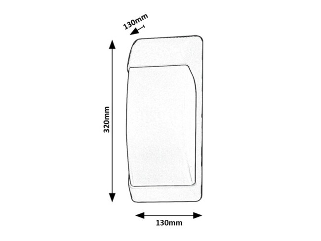 Svietidlo OPOLE - E27/12W, IP65 - 7796