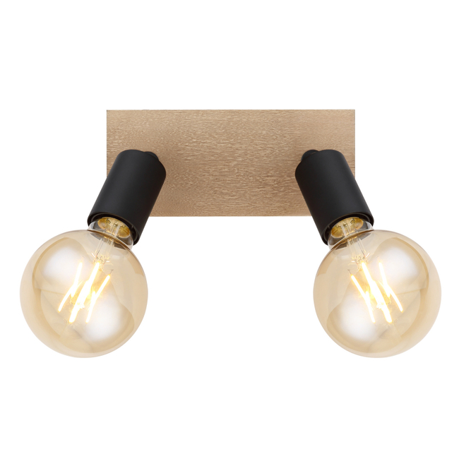 Nástenné svietidlo MARTHA - čierna, E27,IP20 - 54008-2H