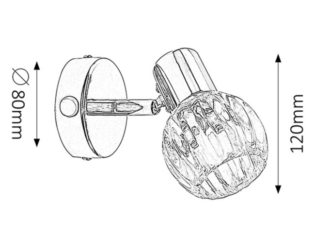 Svietidlo LAUREN - E14/40W, IP20 - 6091