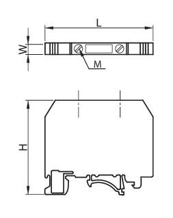 Svorka radová 0,2 - 2,5mm2 - zelenožltá