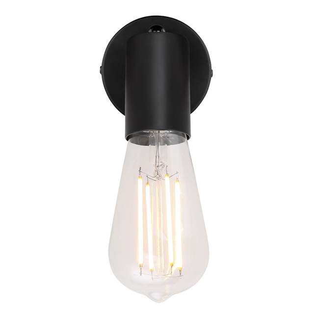 Nástenné svietidlo MARTHA - čierna,E27,IP20 - 54008-1