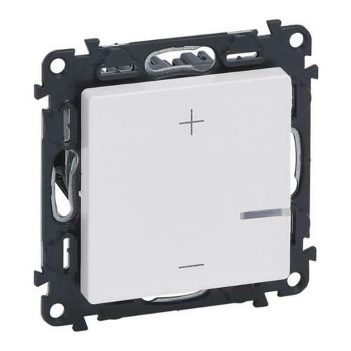 VALENA life - stmievač tlačidlový, biely