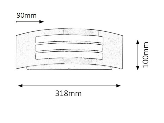 Svietidlo ROMA - E27/14W, IP44 - 8410